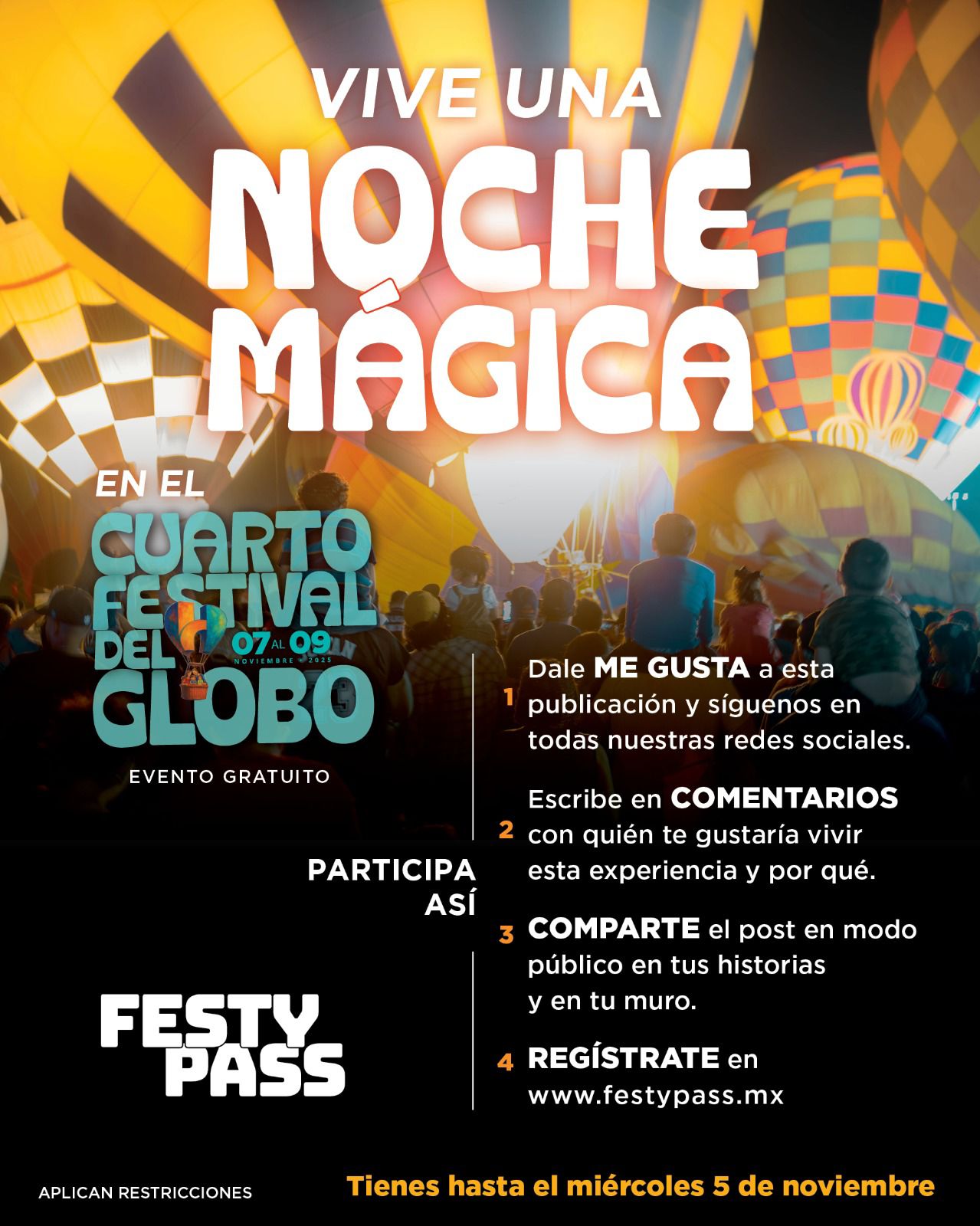 Noche mágica Festival del Globo